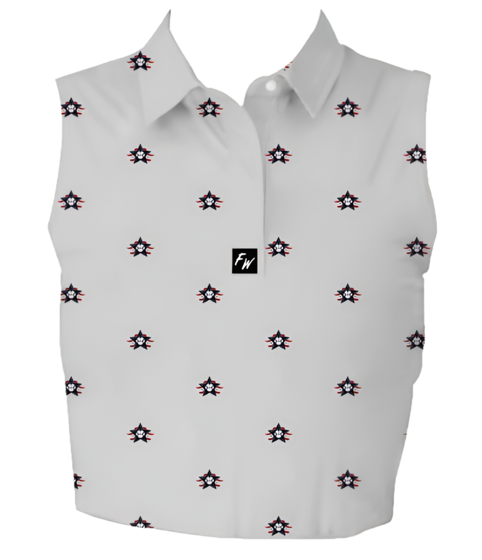 Womens White Polo Shirt