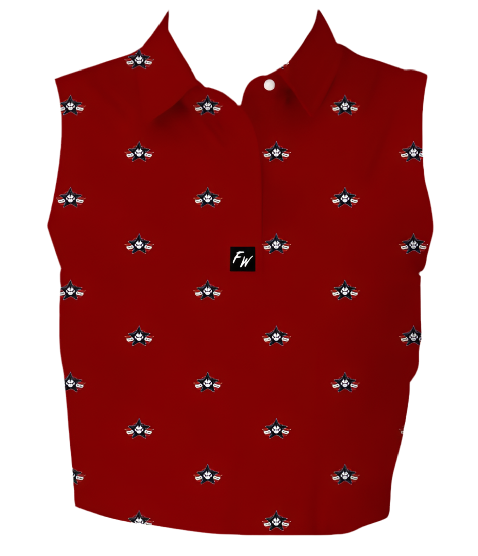 Womens Red Polo Shirt