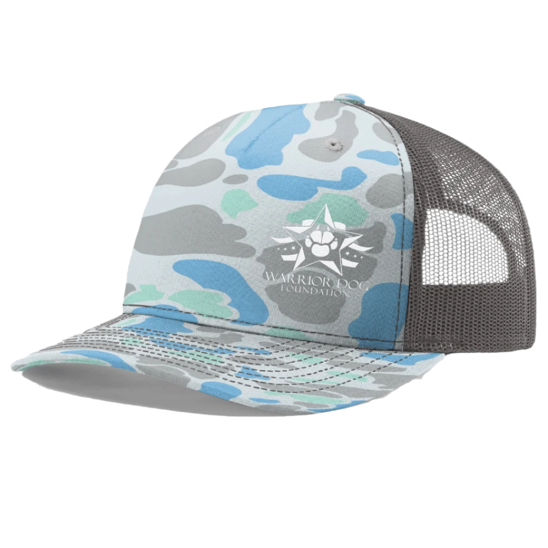 Warrior Dog Foundation Trucker Hat - Camouflage Blue/Gray