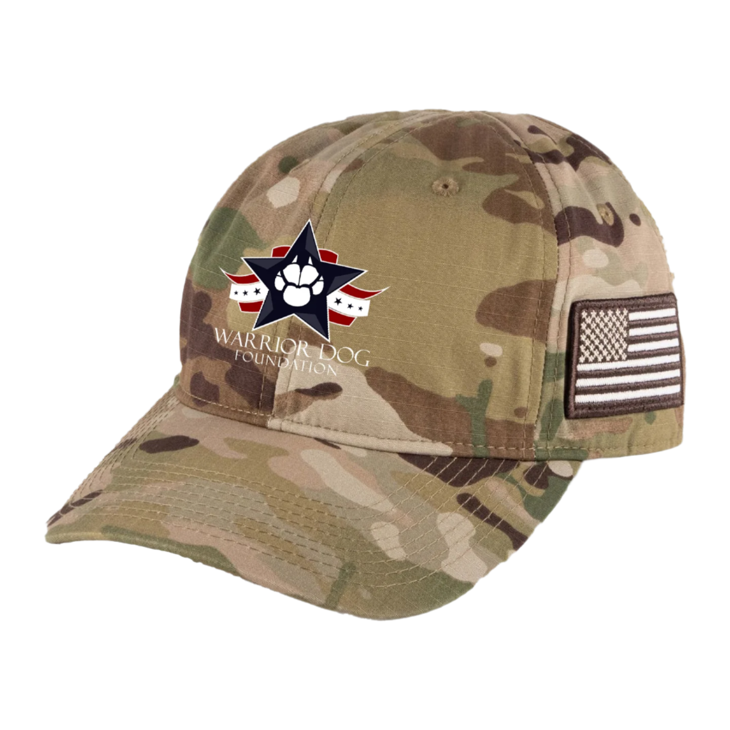 Tactical Multicam Cap w/Flag