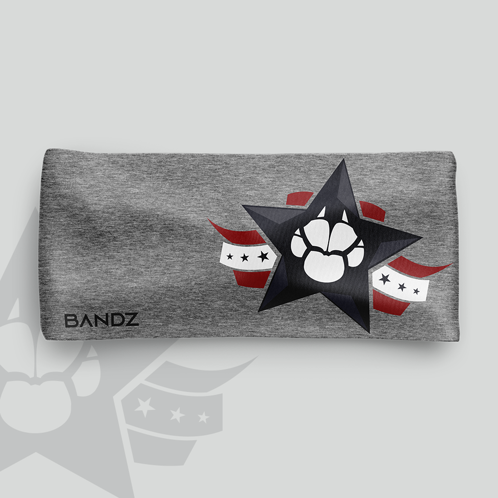 WDF Training Headband - Grey Heather