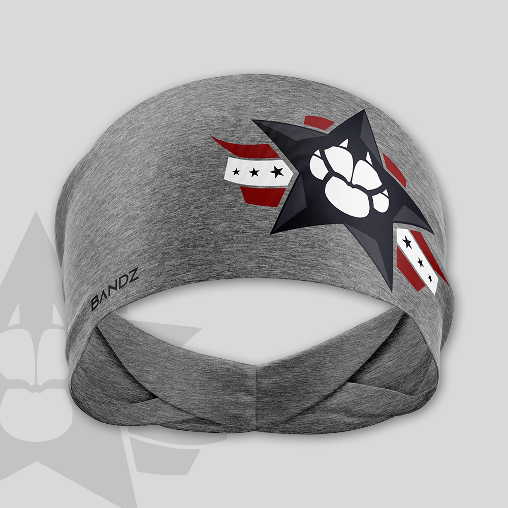 WDF Training Headband - Grey Heather