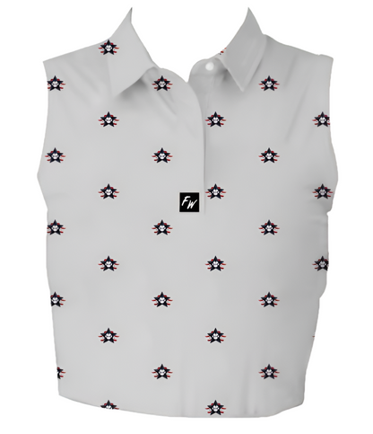 Womens White Polo Shirt