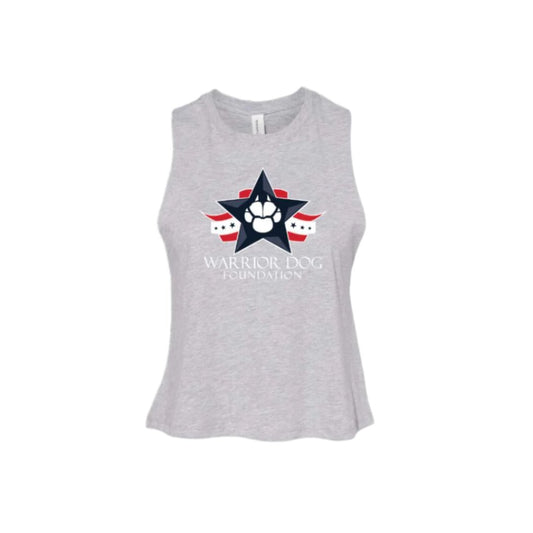 Ladies' Racerback Cropped Tank - Heather