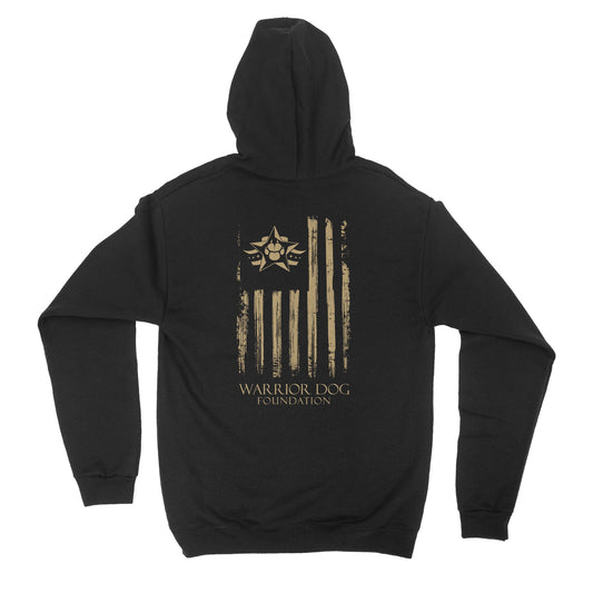 Warrior Dog Foundation Flag Hoodie - Black