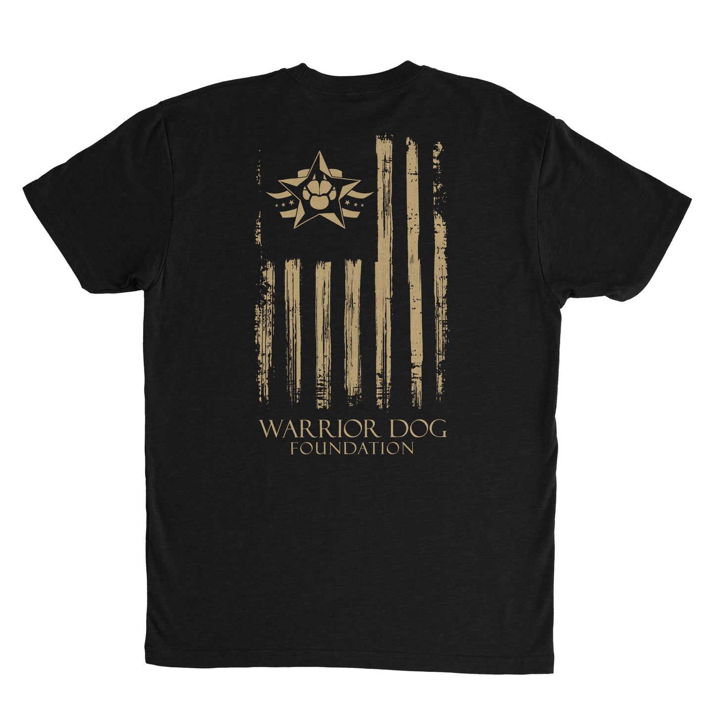 Warrior Dog Foundation Flag T-Shirt - Black