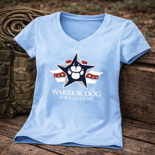 Woman's Crew Neck T-Shirt - Ice Blue