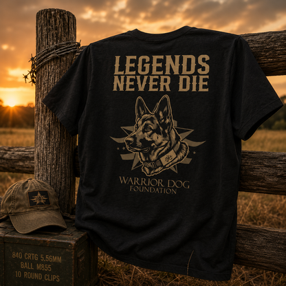 Will Chesney Legends Never Die T-Shirt - Black