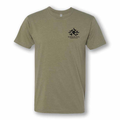 Warrior Dog Foundation Flag T-Shirt - Olive Drab