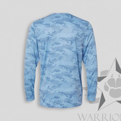 Warrior Dog Foundation Camo Long Sleeve T-Shirt - Blue Mist