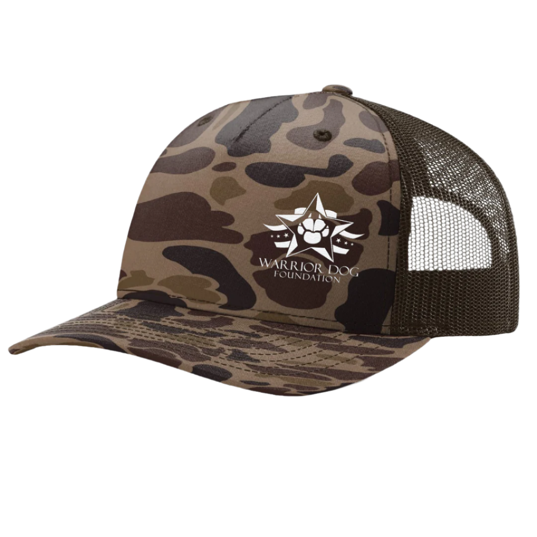 Warrior Dog Foundation Trucker Hat - Camouflage Brown