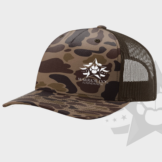 Warrior Dog Foundation Trucker Hat - Camouflage Brown