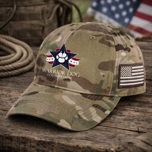 Tactical Multicam Cap w/Flag