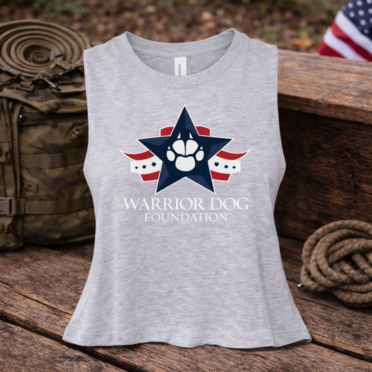 Ladies' Racerback Cropped Tank - Heather