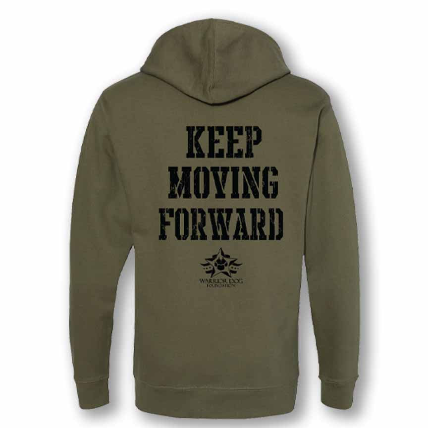 Chris Cappa Keep Moving Forward Hoodie - Olive Drab