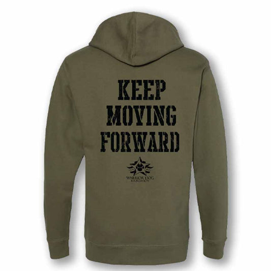 Chris Cappa Keep Moving Forward Hoodie - Olive Drab