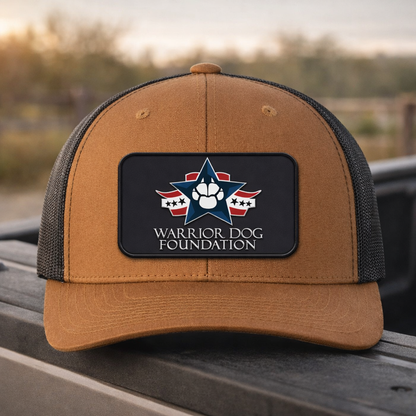 Limited Edition - PVC Patch Trucker Hat - Caramel/ Black