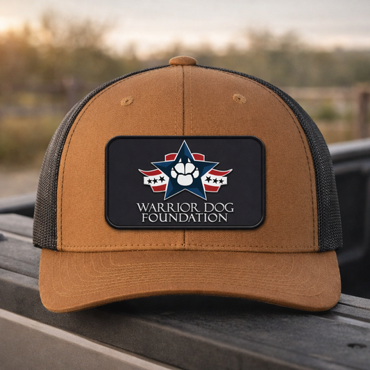 Limited Edition - PVC Patch Trucker Hat - Caramel/ Black