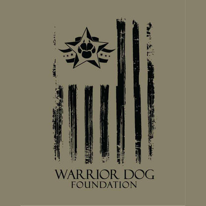 Warrior Dog Foundation Flag Hoodie - Olive Drab
