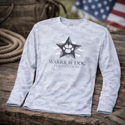 White Camo Long Sleeve Sun Shirt