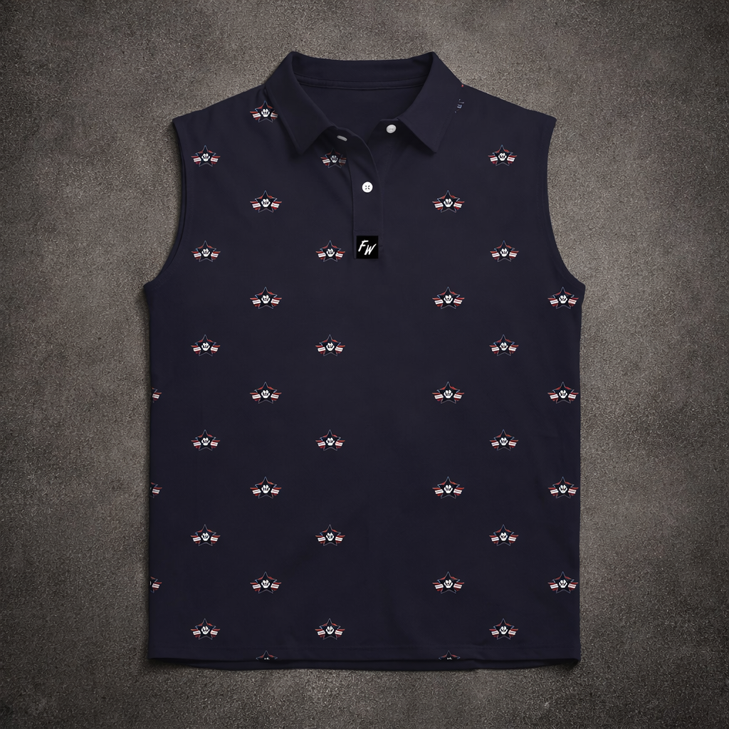 Womens Navy Blue Polo Shirt