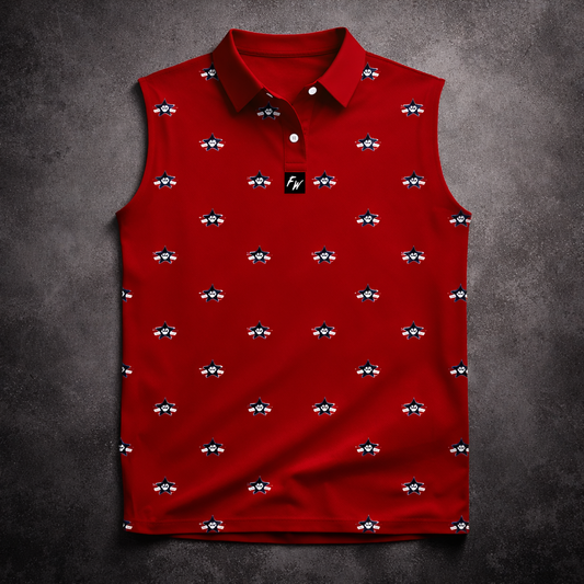 Womens Red Polo Shirt