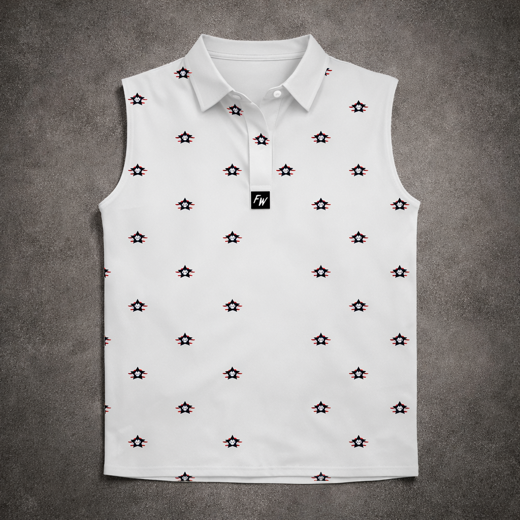 Womens White Polo Shirt