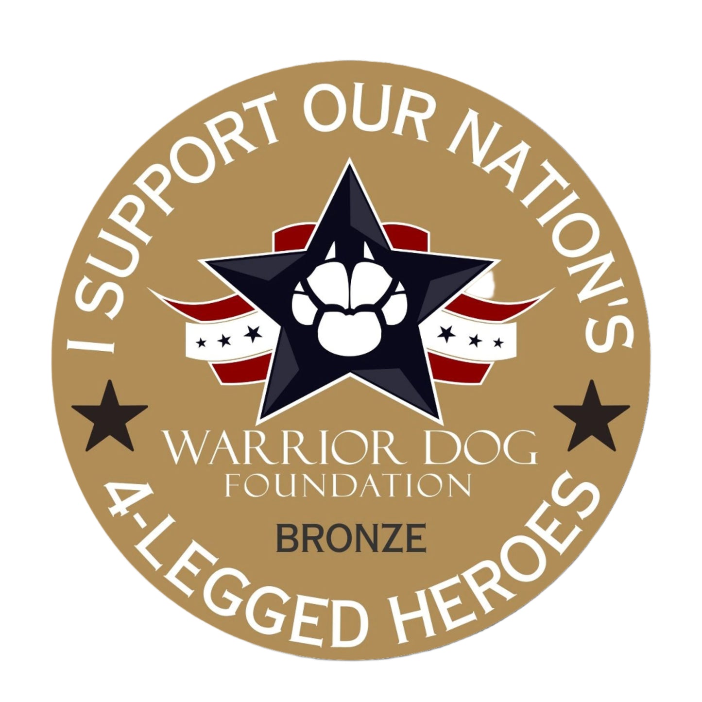 Donation Supporter Badge - Bumper Sticker - Bronze