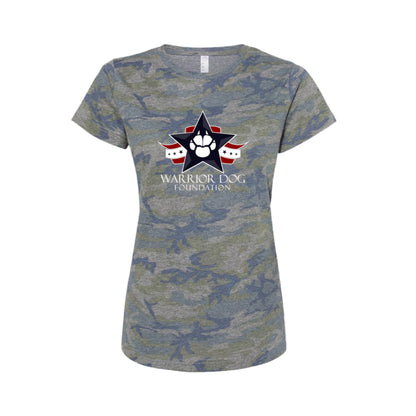 Warrior Dog Foundation Woman's T-Shirt - Vintage Camo