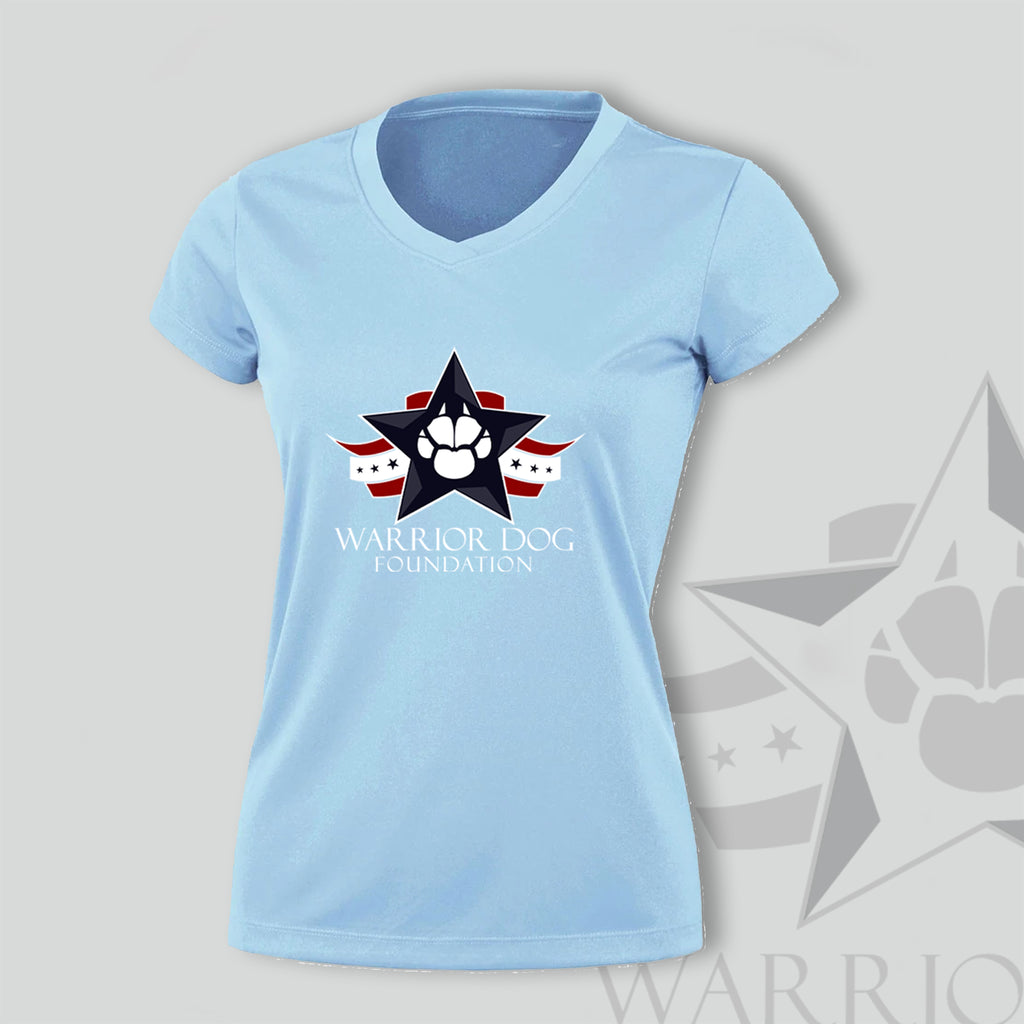 Warrior Dog Foundation Woman's T-Shirt - Ice Blue