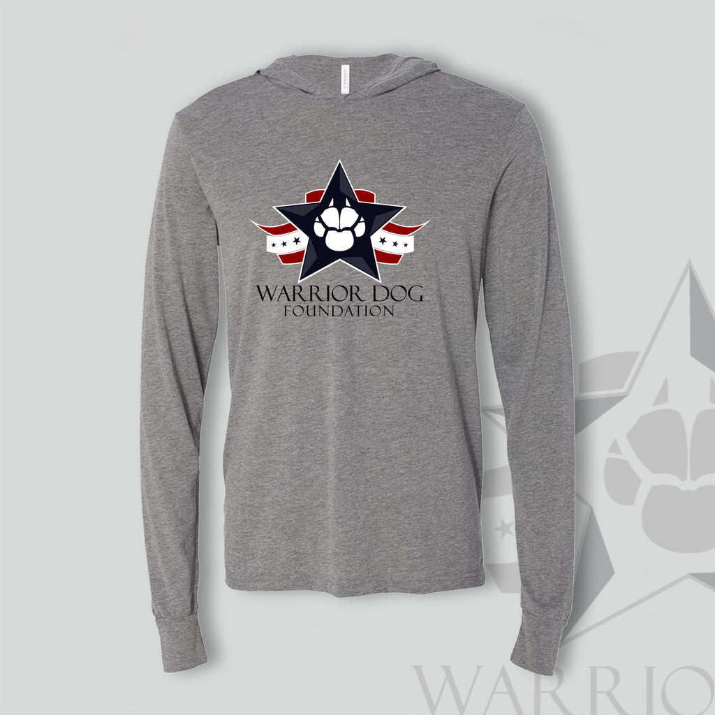 Warrior Dog Foundation Lightweight Pullover Hoodie - Gray Tri-blend