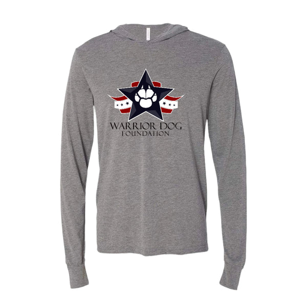 Warrior Dog Foundation Lightweight Pullover Hoodie - Gray Tri-blend