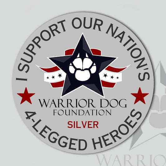 Donation Supporter Badge - Bumper Sticker - Silver